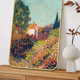 SAF Unisex Yellow & Green 1 Piece Wood Floral and Botanical Wall Paintings-10