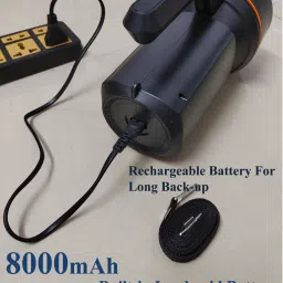 shoptric 250w super bright 3 km long range laser 4 mode jumbo blinker led torch light Torch image 4