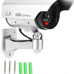 nunki trend duplicate Dummy Security CCTV Fake Bullet Camera With Flashing LED Light Security Camera image 5