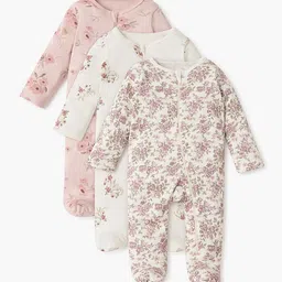 Juniors by Babyshop Kids Pack of 3 Printed Sleepsuit-picture-48