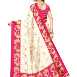 Ethnic motifs printed saree-14