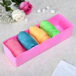 Kuber Industries Pink 2 Pieces Regular Drawer Organiser image 4