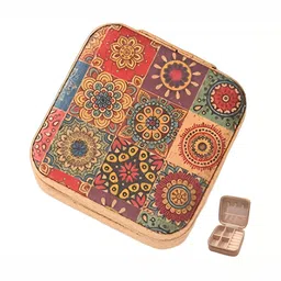Virtuous Pink And Red Floral Printed Water Resistant Jewellery Organisers-picture-11