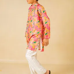 Jilmil Boys Floral Digital Printed Regular Kurta with Trousers image 3