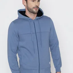 Bonjour Men Cotton Front-Open Hooded Sweatshirt-image-70