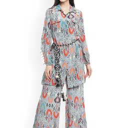 Payal Singhal Printed Tunic with Palazzo-54