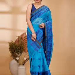DipDiya Floral Pure Cotton Taant Saree-picture-22