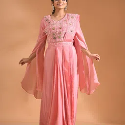 Morchari Embroidered Round Neck Co-ords with Dupatta-picture-36