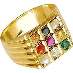 GenZcomplex Gold-Plated Brass Crystals Finger Ring-image-85