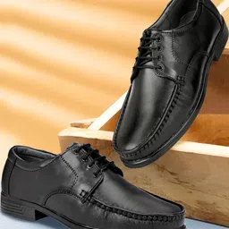 Arics Men Leather Formal Pointed Toe Shoes-15