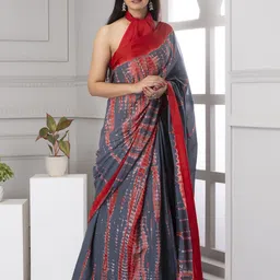 Pinkcity Trade World Pure Cotton Block Print Saree-12