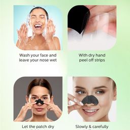 Lumora 10 Pcs Charcoal Blackhead Removal Nose Strips image 5