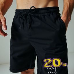 Mad Over Print Men Typography Printed Loose Fit Shorts-image-72