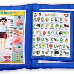 Learning Cushion Pillow Book for Kids Cotton Alphanumeric, Animals, Birds, Geometric Baby Pillow Pack of 1-28