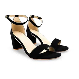 FABBMATE Women Set Of 2 Solid Block Heels Sandals-14