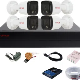 CP PLUS 4 Channel HD DVR 1080P,Color Nightvision With Audio IP67 2.4MP Outdoor Camera,08 Security Camera-16