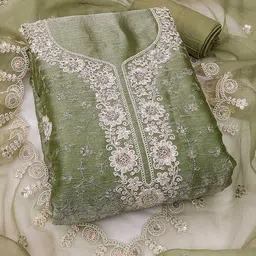 KALINI Embroidered Pure Silk Unstitched Dress Material-image-77