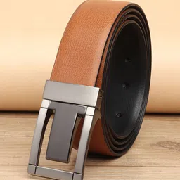 Killer Men Textured Reversible Formal Belt-image-72