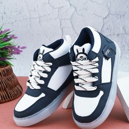 BAESD Unisex Kids Colourblocked Patent Leather Sneakers-image-96