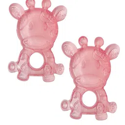 Adore Set Of 2 Luscious Water Filled Eva Teethers- Pink-39