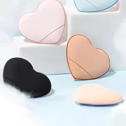 Facejewel Set Of 4 Blender Sponge, Soft Egg Shaped Puff With Finger & Heart Puff-19