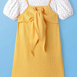 Hola Bonita Girls Round Neck A-Line Dress-image-82