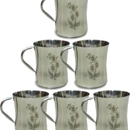Pack of 6 Stainless Steel Stainless Steel SS CUP (Steel, Cup Set) PACK OF 6-image-10