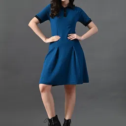 The Roadster Lifestyle Co Shirt Collar A-Line Dress-picture-46