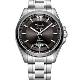 Alexandre Christie Men Dial & Stainless Steel Bracelet Style Straps Analogue Watch 8659MDBSSBA-21