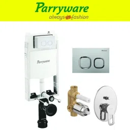 Half Frame Concealed Cistern, with divater body upper Pluto set of 1 pic 162 Dual Flush Tank-18