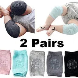 Crawling, Anti-Slip Padded Stretchable Safety Protector Knee Pad (Pack Of 2) Multicolor Baby Knee Pads-image-16