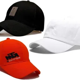 Solid, Self Design, Embroidered Sports/Regular Cap-23