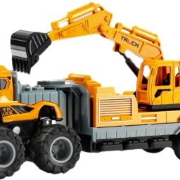 2 in 1 JCB Construction Bulldozer Plastic Excavator Toy Vehicle Unbreakable toys-image-74