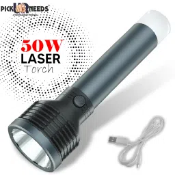 Long Range Lithium Battery Led Torch Light Rechargeable Pure Metal Body 6 hrs Torch Emergency Light-22