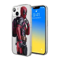 Macmerise Smart Ass Deadpool Silicone Back Cover for Apple iPhone 14 Plus (Supports Wireless Charging, Multi Color)-image-82