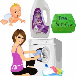 Baby Laundry Detergent Liquid 1 Litre, Anti-bacterial Lavender Liquid Detergent-image-35
