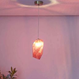 kapoor lampshades Vogue Hartwell Single Light Maroon Color Glass Pendant Light-picture-22