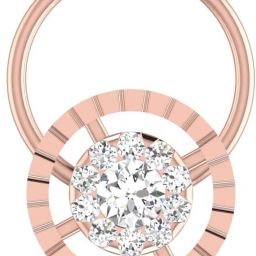avsar Suhani 14kt Cubic Zirconia Rose Gold Nose Wire-image-18