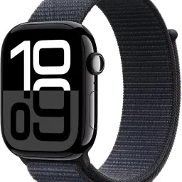 Apple Watch Series 10 GPS + Cellular 46mm Jet Black Aluminium with Ink Sport Loop-18