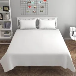 0 TC Cotton Double Printed Flat Bedsheet-image-5