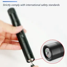 XTRDT Green Laser Pointer Presentation 2 in 1 Out Put Power 100 MW Class 3rd B Output Wavelength 532NM with Starry Lense Battery Charger& Sefty Keys image 3