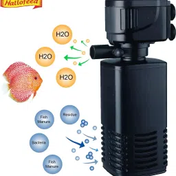 hallofeed Aquarium Filter Pump 4 in 1 High Power Oxygen Filteration System 15W Power Aquarium Filter image 3