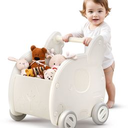 baybee 2 in 1 Baby Push Walker & Shopping Cart for Kids Pretend Play Toys for Boy Girl-picture-3