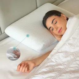 Bed Pillow for Sleeping & Neck Pain Relief Suitable - Memory Foam Solid Orthopaedic Pillow Pack of 1-13