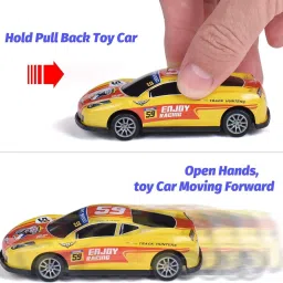 super toy 10 Unbreakable Racing Mini Diecast Car Models Set for Kids image 3