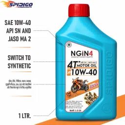 4T BIKE ENGINE OIL 10W40 API SN 1LTR | BS6 READY | Full-Synthetic Engine Oil-25