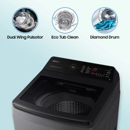 samsung 8 kg with Wi-Fi Enabled Fully Automatic Top Load Grey image 4