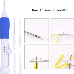 adw craft's Punching Needle Embroidery Kit for Beginners with Fabric, Wooden Frame & Threads image 4