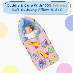 3 in 1 Baby Sleeping Bag & Carry Nest ( Newborn - 3 Months) Sleeping Bag-16