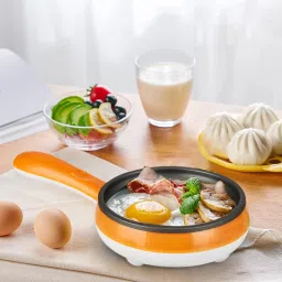 Multipurpose 2 in 1 Single Layer Handle Egg Boiler with Non Stick Fry Pan with Handle Omelet Maker Potato Corn Steamer Poacher Boiler Egg Cooker-25